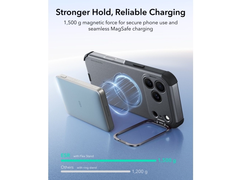 Esr Cyber Tough Kickstand Magsafe Iphone 17 Pro / 18 Pro Szary