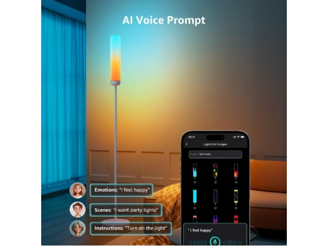 Lampara Led De Pie Lepro O1 Ai 2300Lm Rgbcw Rgb Wifi Alexa Google Music Sync Oo1-Eu
