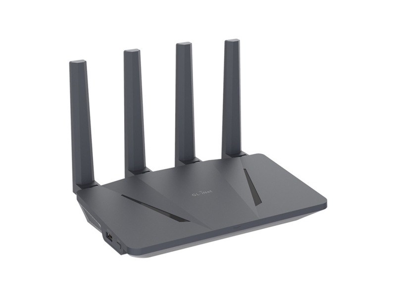 Gl.Inet Flint Gl-Ax1800 Wlan-Router Wi-Fi 6 5 Gigabit-Ethernet-Ports