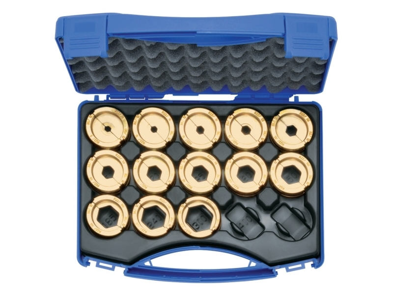 Presseindsats sæt 6-300qmm R 22 i plast 14-delt serie22 (R22SET)