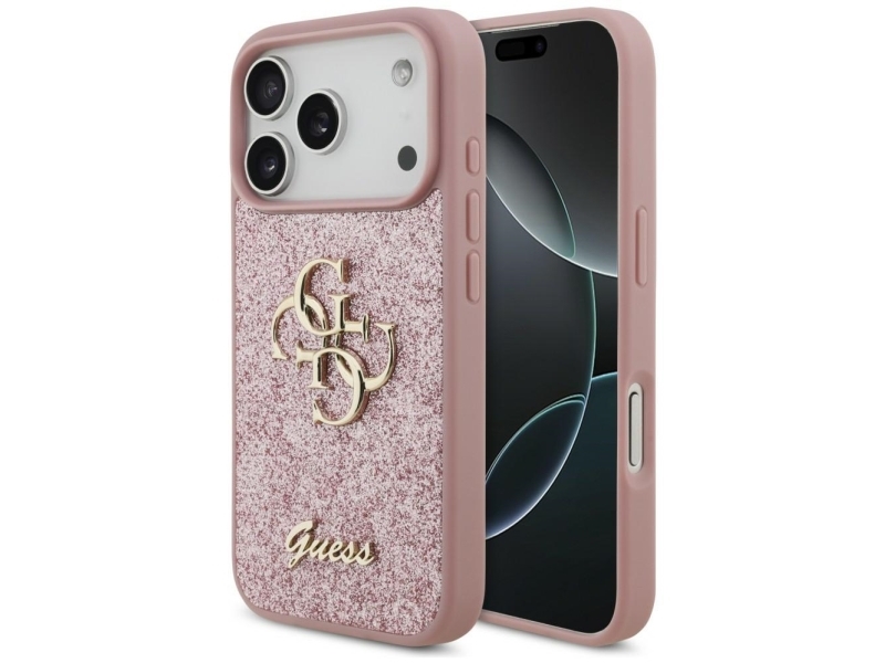 Etui Guess Fixed Glitter Big 4G Do Iphone 18 Pro / 17 Pro Rózowy