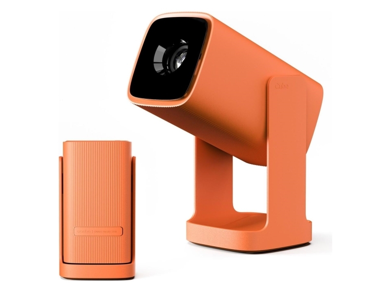 WANBO CUBE 1 PROJECTOR, CANYON ORANGE, ANDROID TV 11, 200 ISO LUMEN, 720P, WPF14