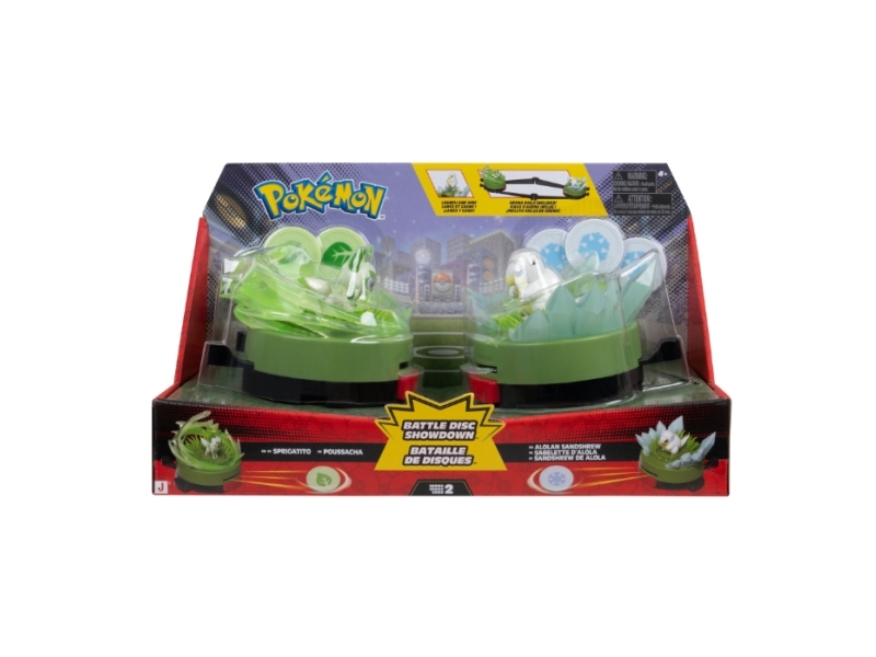 Pokémon Battle Disc Showdown Sandshrew vs Sprigatito