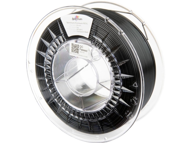 Spectrum Filament PETG 1,75 mm TRANSPARENT BLACK 1 kg