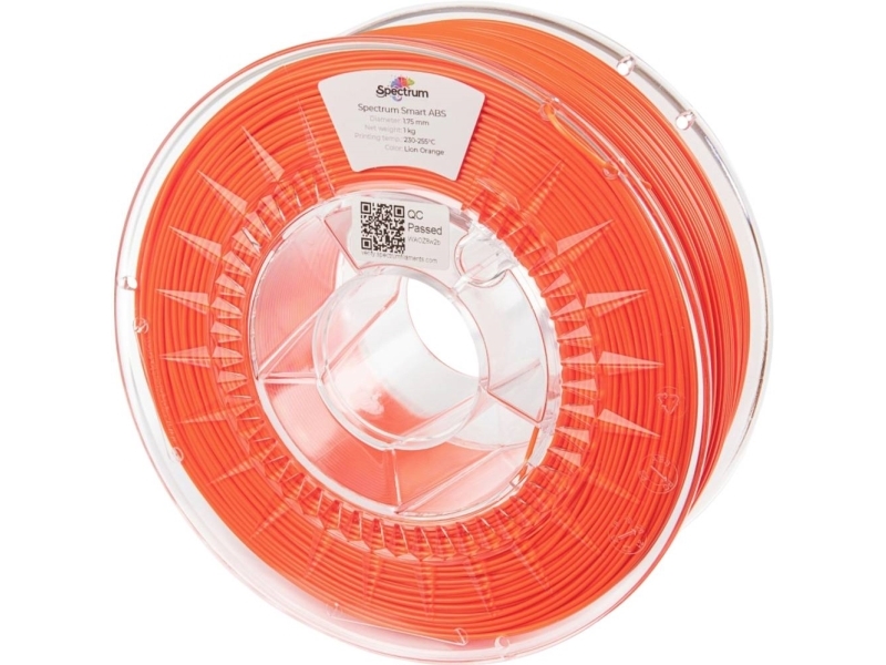 Spectrum Filament ABS Smart til 3D Printer - 1,75mm, 1kg - Lion Orange
