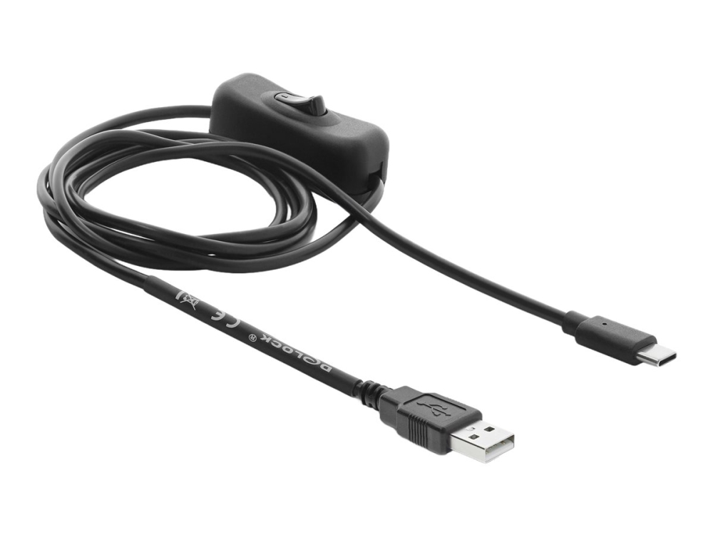 Delock 81659, 1,5 M, Usb A, Usb C, Schwarz