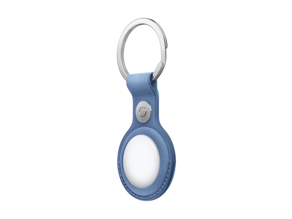 Apple - Taske Til Airtag - Stainless Steel, Finewoven - Wildflower Blue - For Airtag