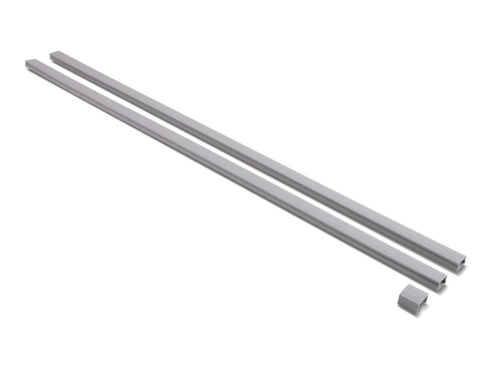 Delock - Kabelkanal - Selvklæbende Med Glidecover, 30 X 14 Mm Inkl. Connector - Baseboard-Monterbar, Loftsmonterbar, Skrivebordsmonterbar, Møbelmonte