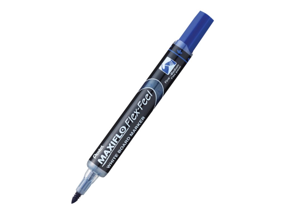 Pentel Maxiflo Flex-Feel - Markør - ikke-permanent - for whiteboard - blå - 4.5 mm