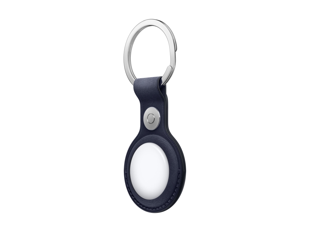 Apple - Taske Til Airtag - Stainless Steel, Finewoven - Marineblå - For Airtag