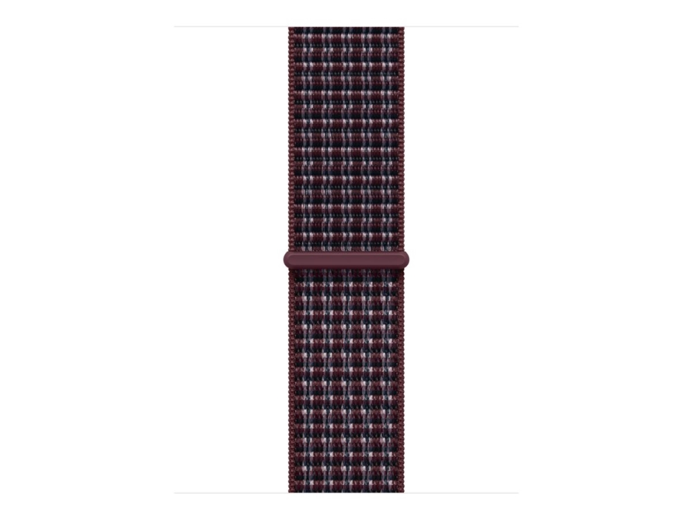 Apple 40 Mm Sport Loop Burgunder Kariert, Band, Smartwatch, Burgund, Apple, Watch 38Mm / 40Mm / 41Mm, Polyester, Nylon, Spandex