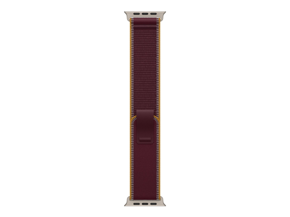 Apple 49 Mm Alpine Loop Burgunder – Large – Titan Natur, Band, Smartwatch, Burgund, Apple, Watch 49 Mm, Recyceltes Polyester, Recycled Spandex, Titan