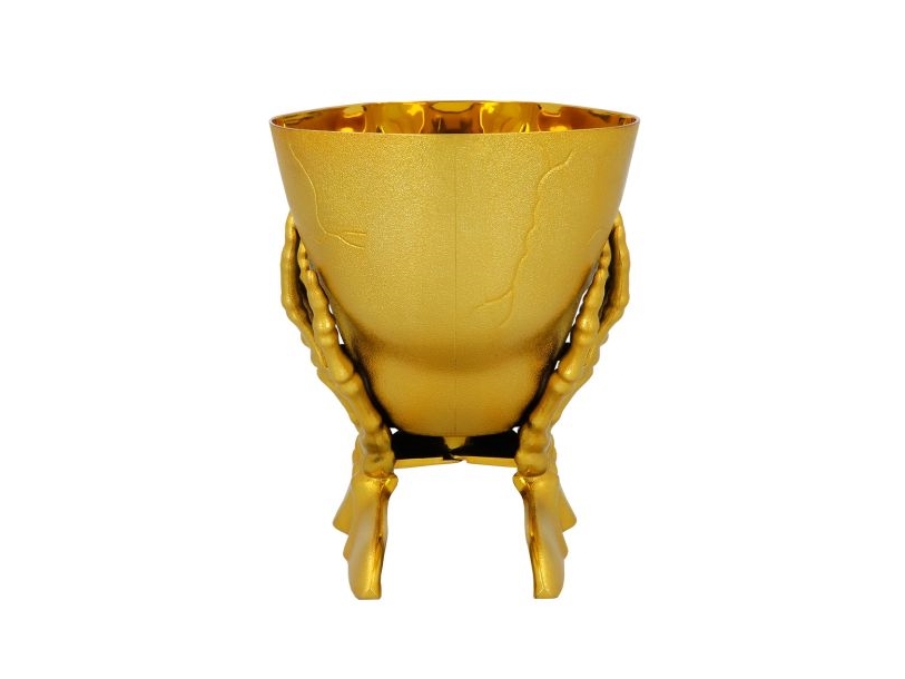 Guld kranie skål