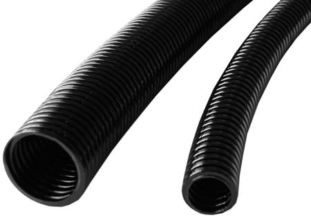 DIETZEL Plastrør fleksibel, HFXP-HT halogenfri 63 mm korrugeret sort 25 meter - (25 meter)