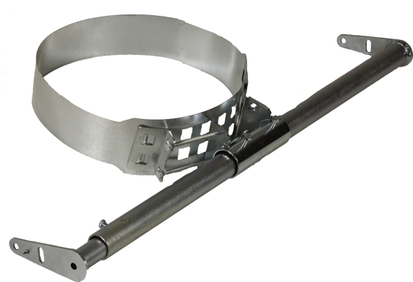 Sabetoflex teleskopbæring TB250-320 til taghætter med udvendig diamater Ø250-320 mm.