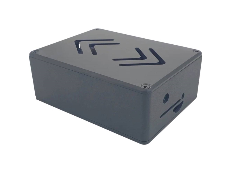 Rock 4 C+ Zbh. Aluminium Gehäuse Ecopi Pro Lp, Schwarz (Rock4c+Ecopiprolp-Bl)