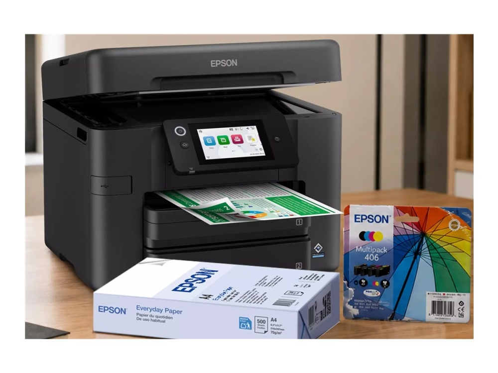 Epson Workforce Pro Wf-4930, Tintenstrahl, Farbdruck, 4800 X 1200 Dpi, A4, Direktdruck, Schwarz