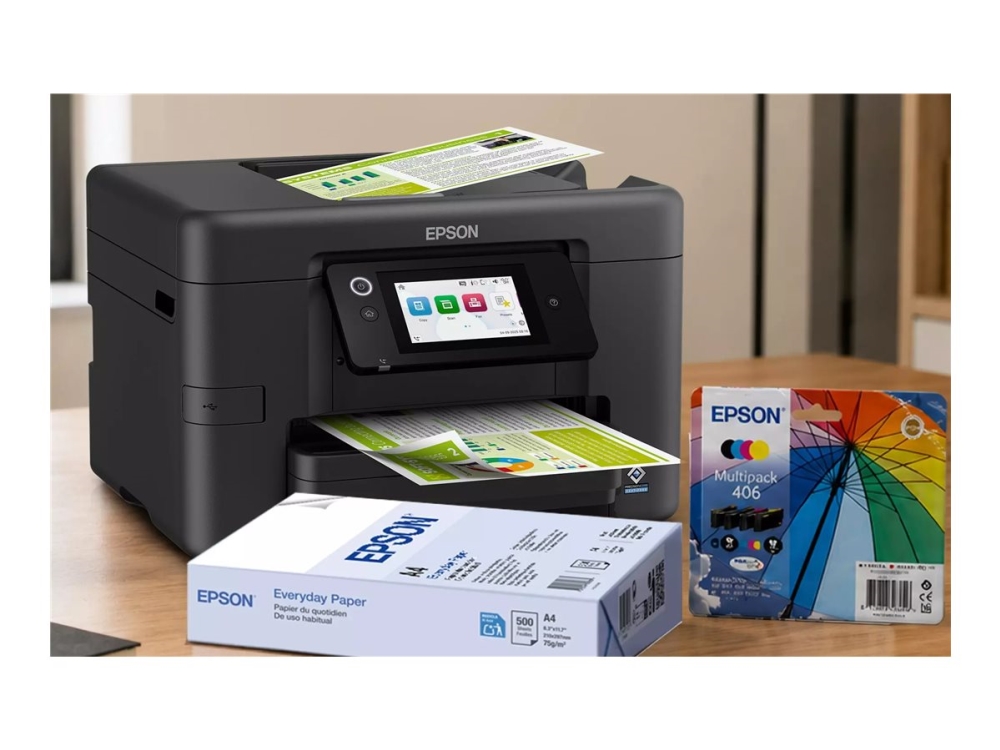 Epson Workforce Pro Wf-4920, Tintenstrahl, Farbdruck, 4800 X 1200 Dpi, A4, Direktdruck, Schwarz