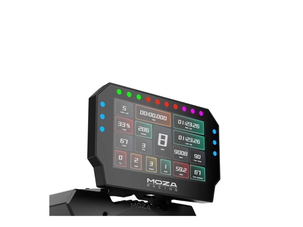 Moza Racing Cm2 Rs072 Racing-Dashboard 5" Hd-Touchscreen, Schwarz
