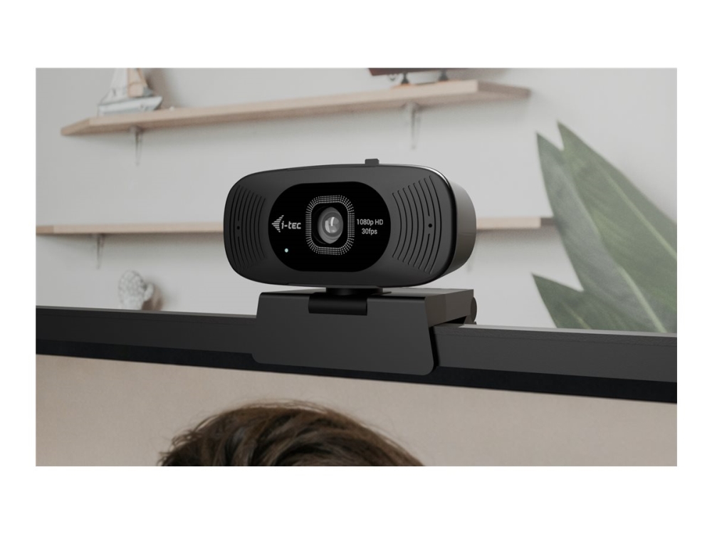 I-Tec Solomon 200 1080P Business Webcam, 2 Mp, 1920 X 1080 Pixel, Full Hd, 30 Fps, Sichtschutzblende, Auto