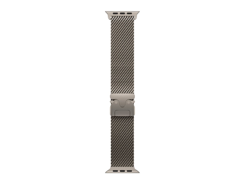 Apple 49 Mm Milanaise Armband Titan Natur – S, Band, Smartwatch, Titan, Apple, Watch 44Mm/45Mm/46Mm/49Mm, Titan