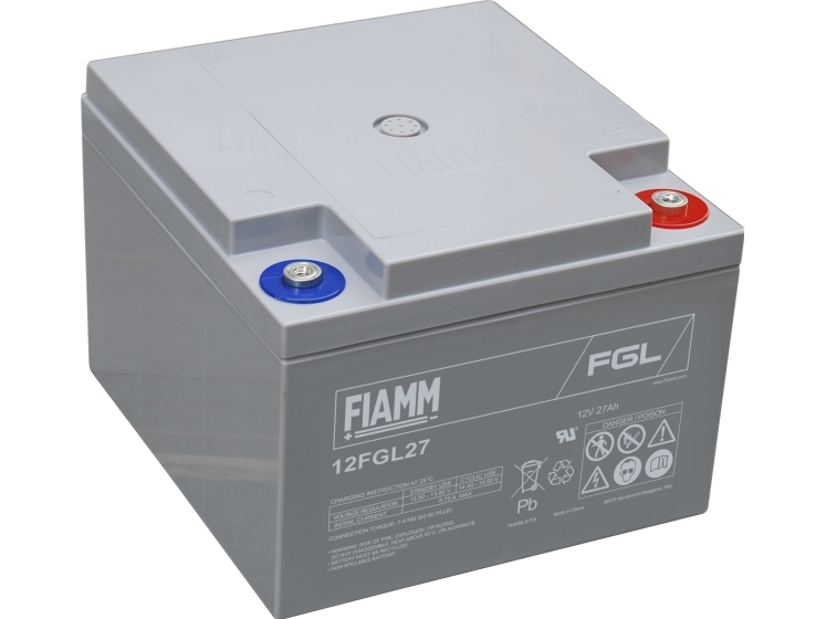ACTEC 10-årigt Fiamm-blybatteri 12 V/27 Ah Long Life