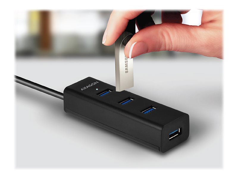 Axagon Hue-S2c - Hub - 4 X Superspeed Usb 3.0 - Desktop
