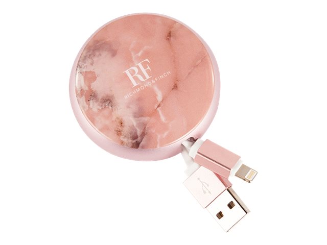 Richmond Finch Cable Winder Li Ghtning To Usb Cable Pink Marb