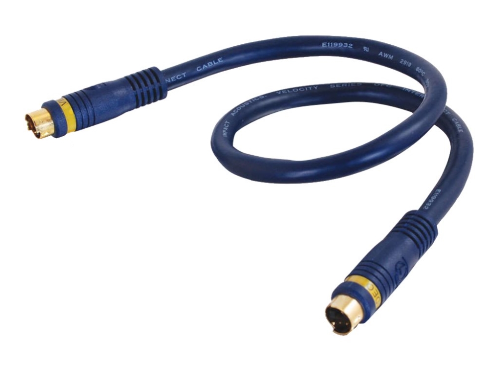 C2g 10M Velocity S-Video Cable, 10 M, S-Video (4-Pin), S-Video (4-Pin), Männlich, Männlich, Gold