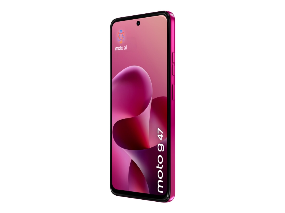Motorola Moto G47 - 5G pekskärmsmobil - dual-SIM - RAM 8 GB / Internminne 128 GB - microSD slot - LCD-skärm - 6.67 - 1604 x 720 pixlar (120 Hz) - 3 st. bakre kameror 108 MP, 2 MP - front camera 8 MP - pantone fuchsia red