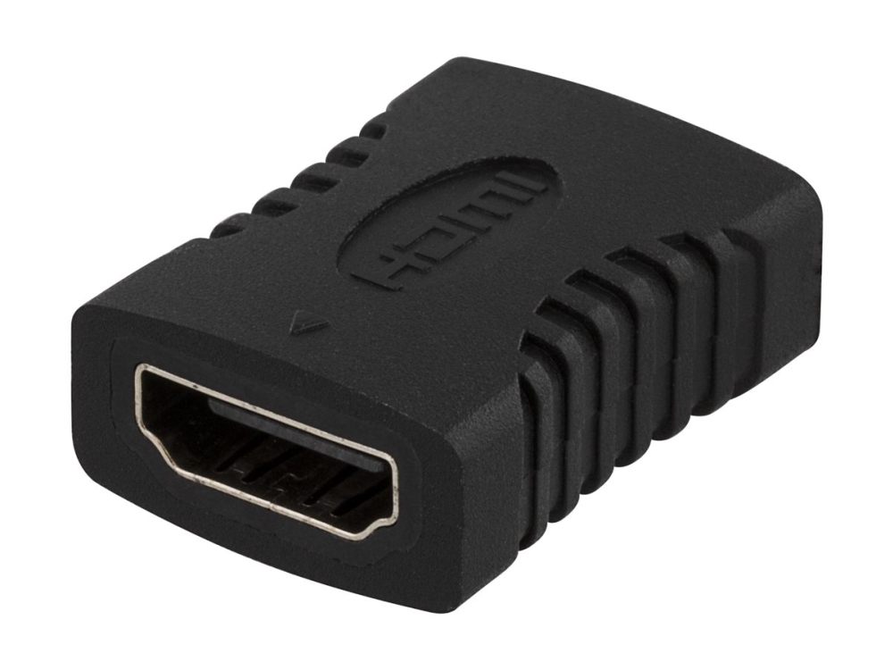 Deltaco Hdmi-12 - Hdmi Adapter - Hdmi Hun Til Hdmi Hun - Sort