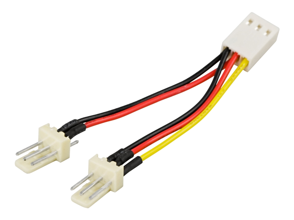 Deltaco – Netzteiladapter – 3-Poliger Interner Spannungsanschluss (Stecker) Auf 3-Poligen Internen Spannungsanschluss (Buchse)