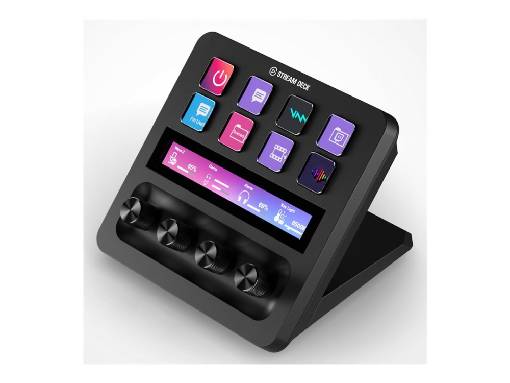 Elgato Stream Deck+ 10Gbd9901 Streamingcontroller, 8 Knapper, Sort