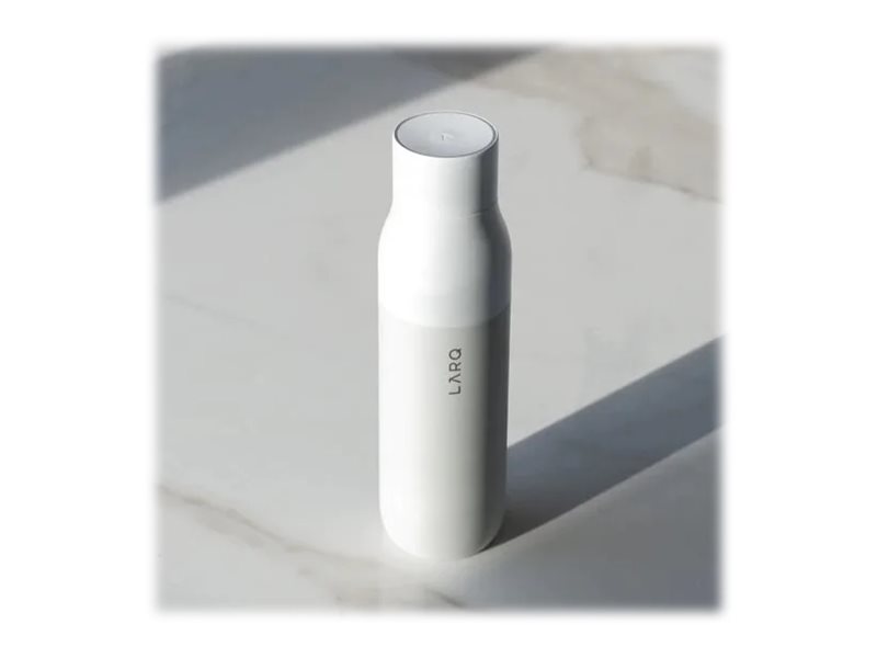 Larq Purevis, Tägliche Nutzung, 500 Ml, Beige, Weiß, Granite White, 24 H, 12 H