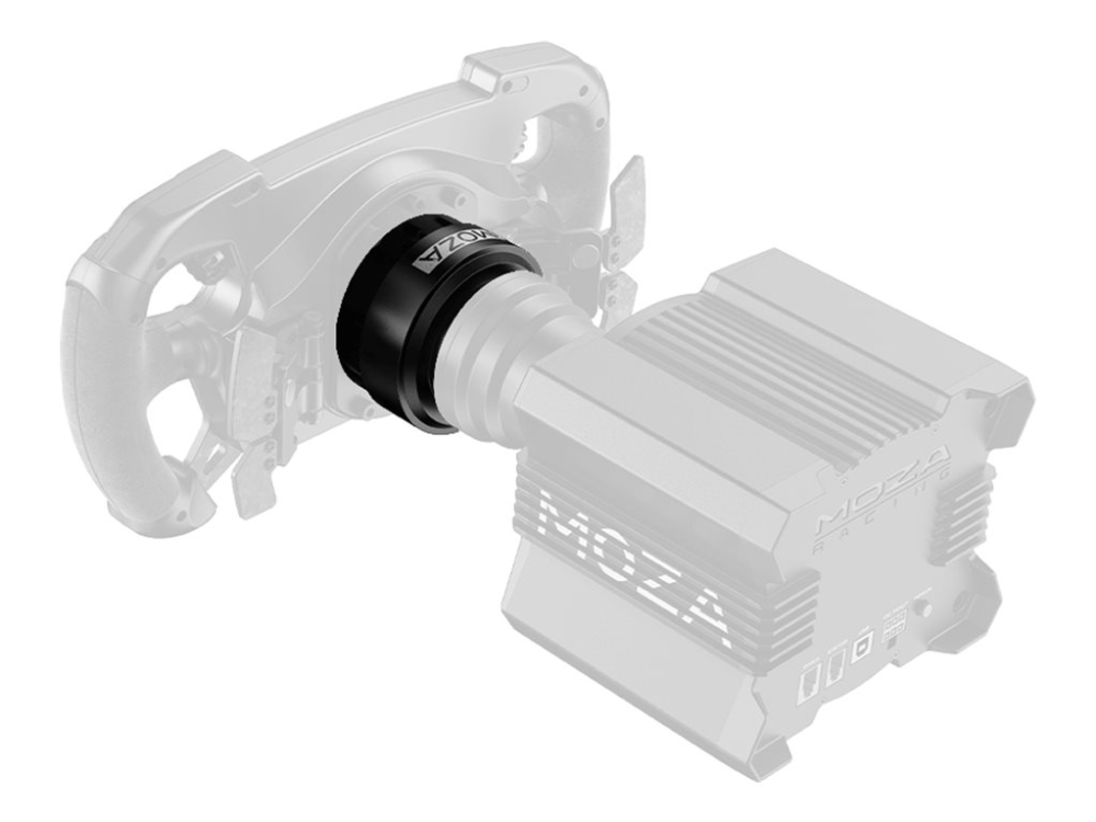 Moza Racing Rs07 Schnellwechseladapter Für R21/R16/R12/R9/R5, Schwarz