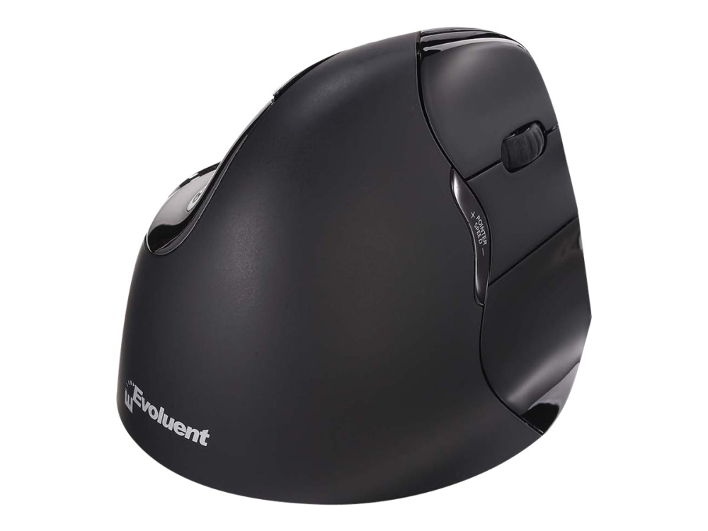 Bakkerelkhuizen Evoluent 4 Bluetooth Black, Rechts, Vertikale Ausführung, Laser, Bluetooth, 2600 Dpi, Schwarz