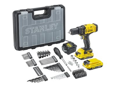 Stanley Fatmax V20 SFMCD700D2A - Borr/drivare - sladdl&ouml;s - 2 hastigheter - nyckell&ouml;s chuck 13 mm - 50 N&middot;m - 2 batterier, laddare medf&ouml;ljer - 18 V