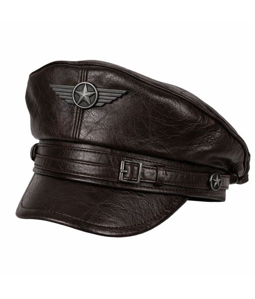 Brun Biker Kasket