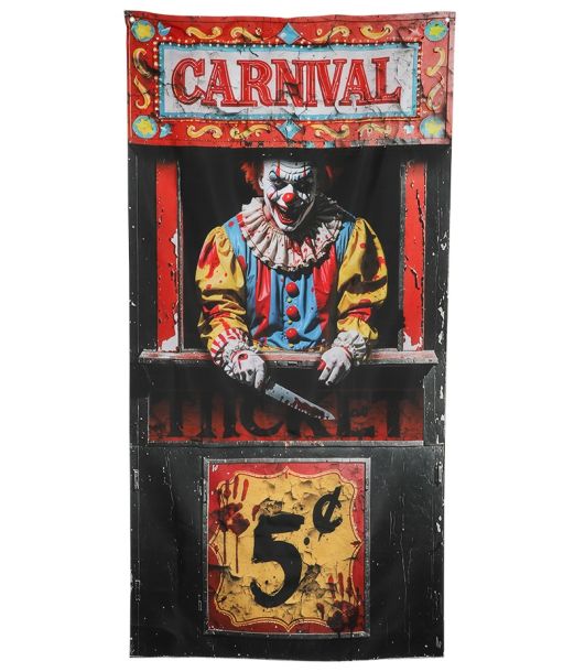 Böser Clown Türdekoration
