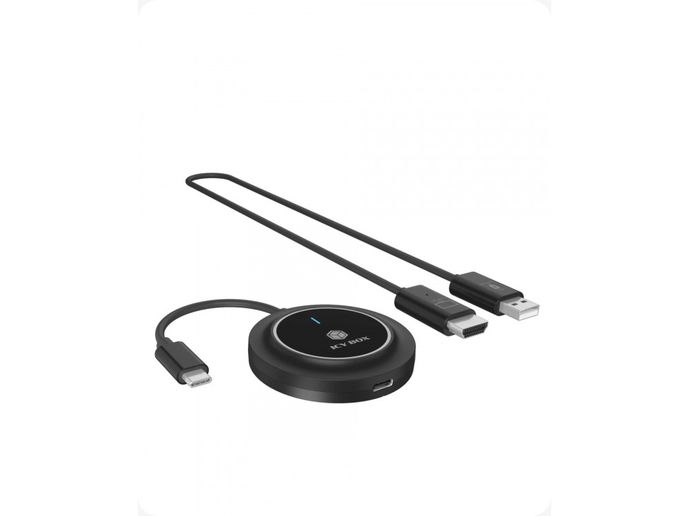 Kabelloser Hdmi -Sender Und -Empfänger, Usb Type-C Zu Hdmi , Mit 100 W Pd Unterstützung, Peer-To-Peer (Ib-Wl101)