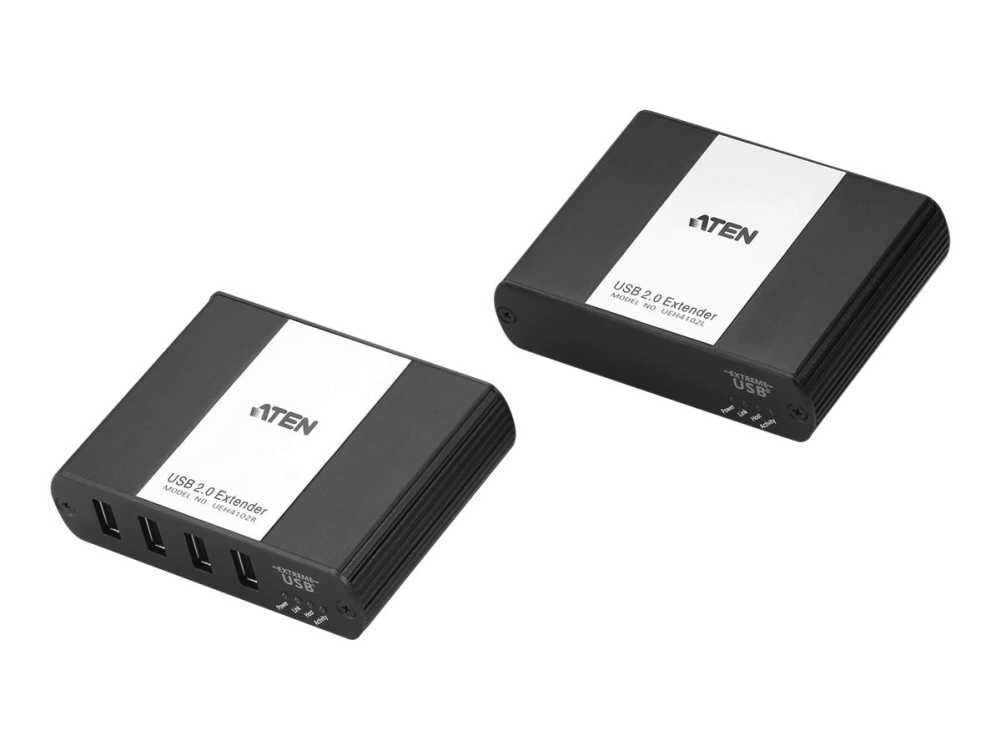 Aten 4-Port Usb 2.0 Cat 5 Extender Over Lan, Netzwerksender & -Empfänger, 100 M, 480 Mbit/S, Cat5, Cat6, Cat7, 10,100,1000 Mbit/S, Schwarz