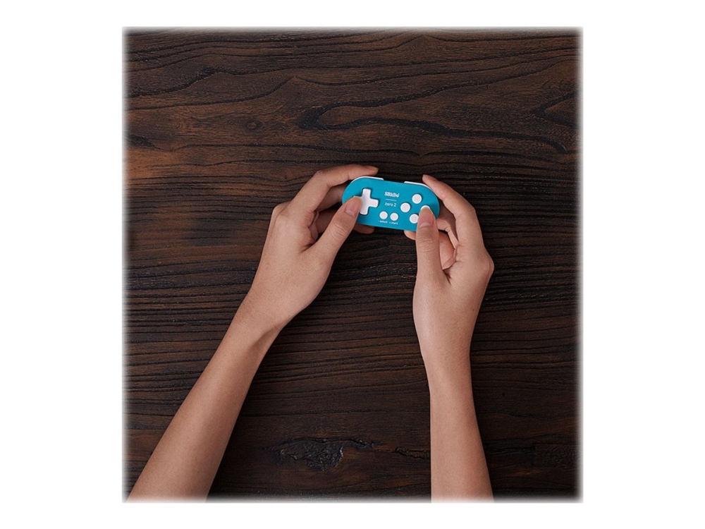 8Bitdo Tech HK Zero 2 - Gamepad - trådløs - Bluetooth - turkis - for Android, Nintendo Switch, PC, Raspberry Pi, MAC