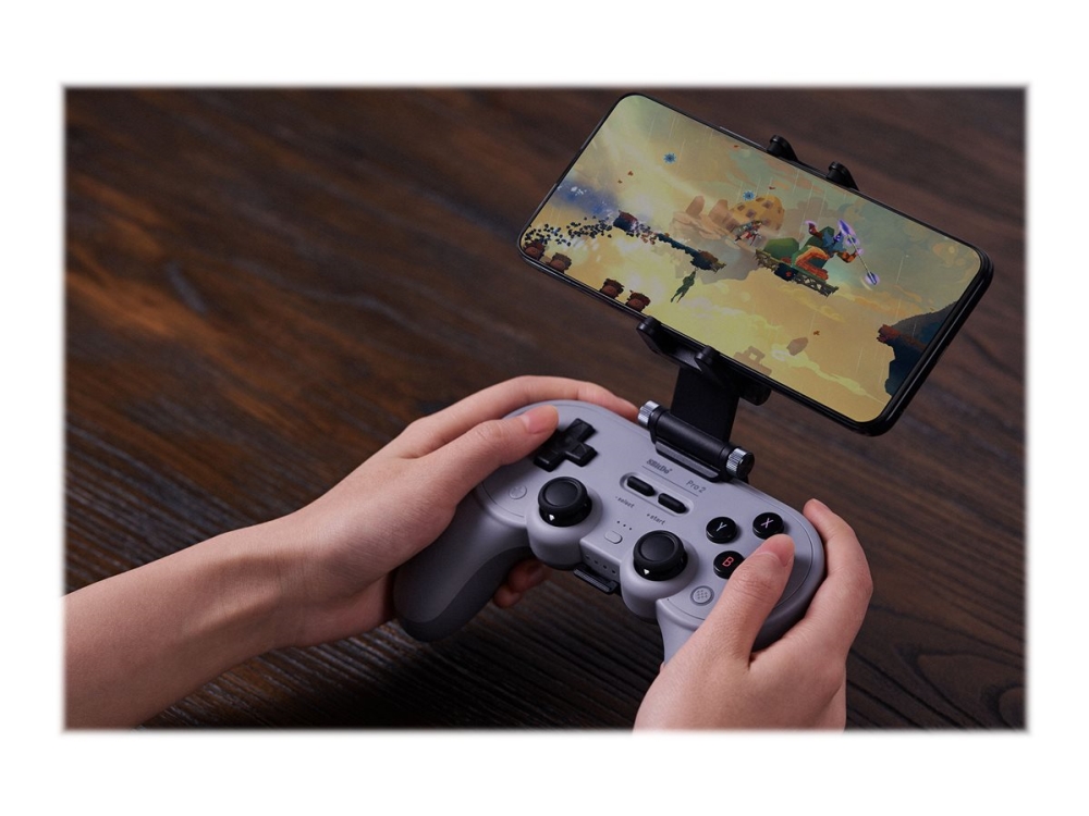 8Bitdo Pro 2 - Gamepad - Kablet - Grå - For Nintendo Switch, Pc