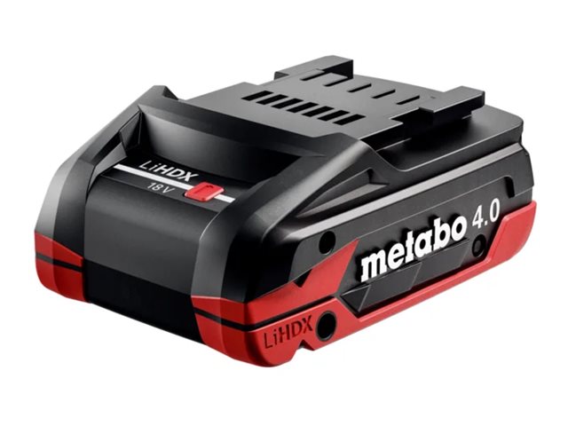Metabo 624974000, Batteri, LiHD (Lithium-Ion High Density), 4 Ah, 18 V, Metabo, Svart, Röd