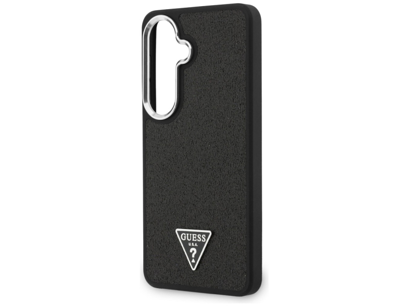 Guess Fixed Glitter Triangle Magsafe Case For Samsung Galaxy S26 - Black