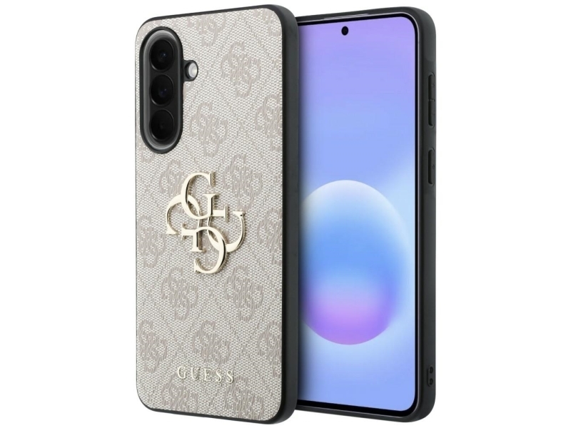 Guess Leather 4G Metal Logo Case For Samsung Galaxy A57 5G - Pink
