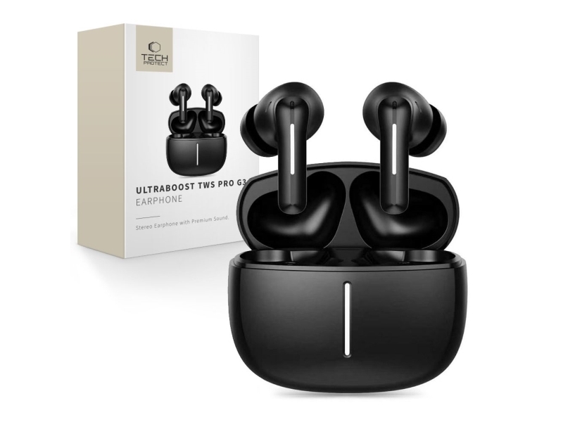 Tech-Protect Ultraboost Pro G3 Wireless Headphones - Black