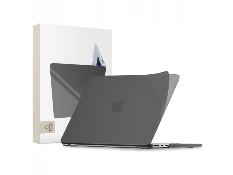 Tech-Protect Softshell Case For Macbook Air 15 2023 / 2024 / 2025 / 2026 - Matte Black