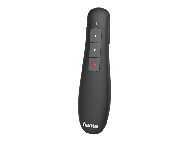 Hama "X-Pointer" Wireless Laser Presenter - Fjernbetjening Til Præsentation - Rf - Sort