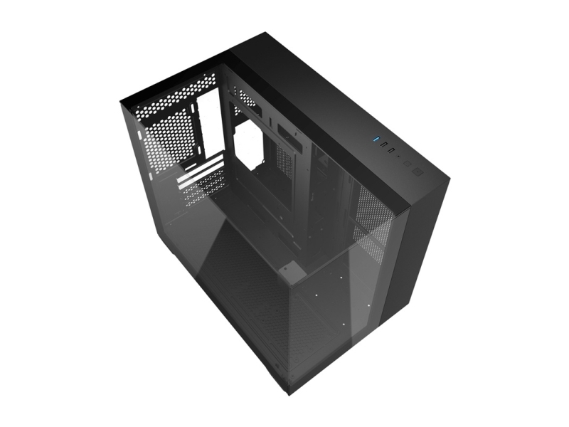 Darkflash Th285m Pc-Kabinet M-Atx/Itx, Sort Hærdet Glas
